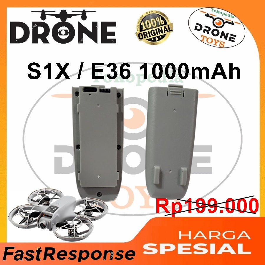 Drone S1X / E36 PRO Battery Batre 3.7V 1000mAh Original Baterai Drone E36 S1X