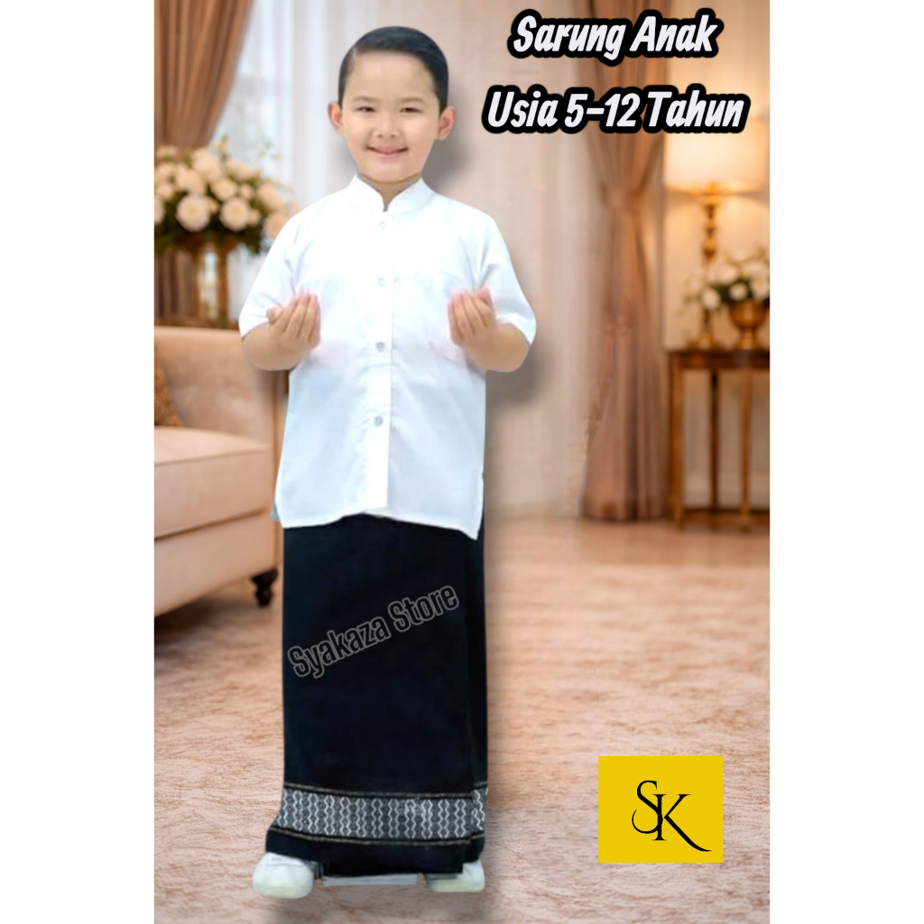 Sarung Anak Laki-Laki Usia 5 - 12 Tahun/Sarung TENUN