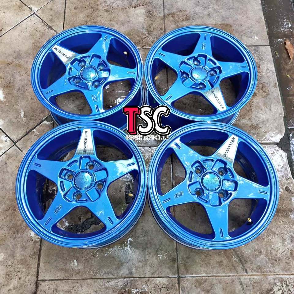 Velg mobil bekas murah hsr type speedster r14 pnp sigra calya brio ayla agya mirage