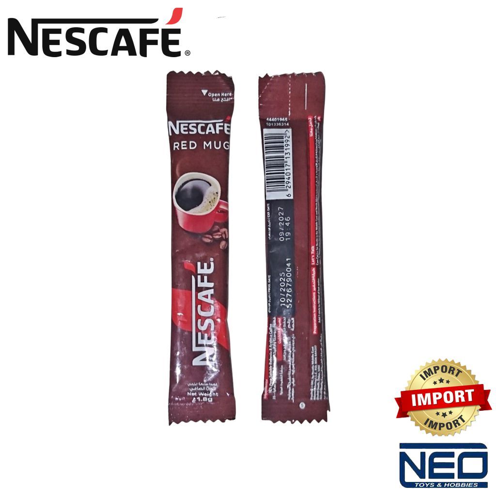 Nescafe Sachet Red Mug Instant Coffee Jar 1.8g