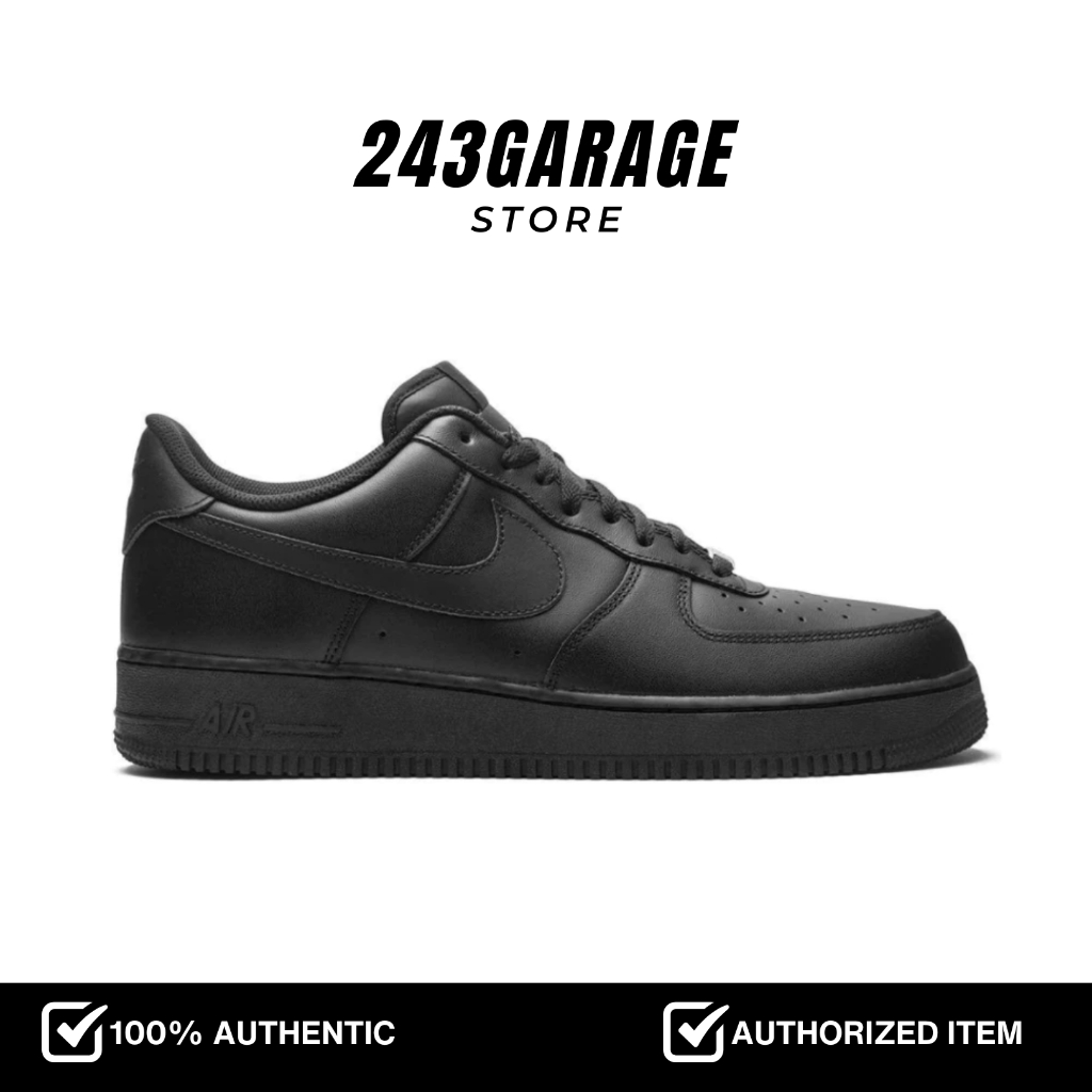 Nike Air Force 1 '07 Triple Black Sneakers Resmi