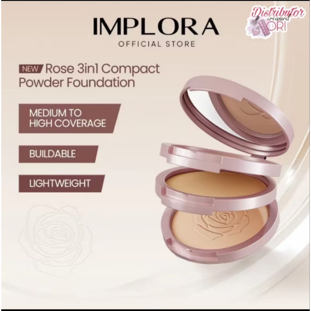 bedak implora 3in1 set ORIGINAL