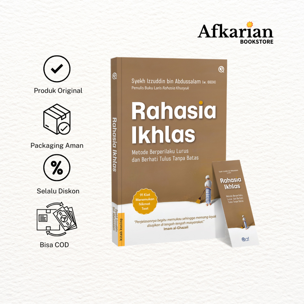 Buku Rahasia Ikhlas Metode Berperilaku Lurus dan Berperilaku Tulus Tanpa Batas Syeikh Izzuddin bin A
