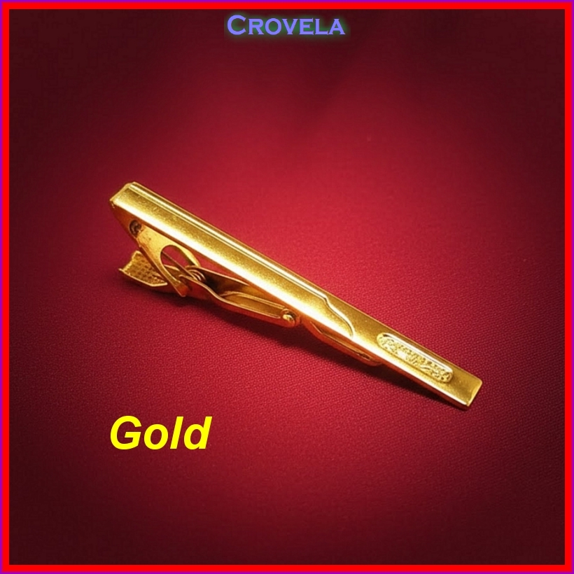 Penjepit Dasi GOLD Klip Import Garis jepitan EMAS Jepit Slim Standar Panjang Clip KUNING Slim Pernik