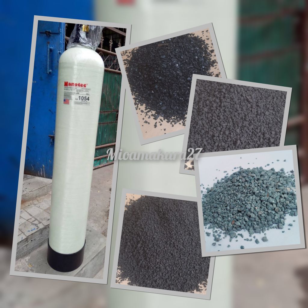 paket tabung media filter air frp 1054 dengan media filter