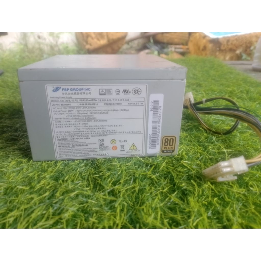 PSU FSP pin14+4 280W 80+ Bronze FSP280-40EPA – Power Supply Komputer Original Copotan PC Built Up