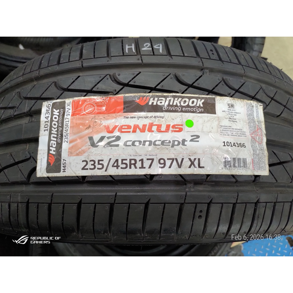 Ban Hankook Ventus V2 235/45 R17 (2018) (2024)