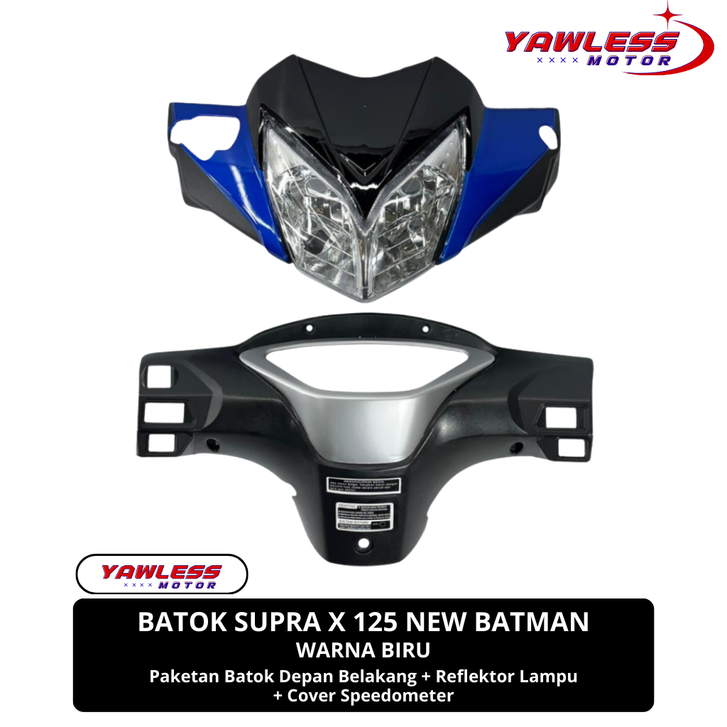 batok supra x 125 Batman warna Biru + Reflektor supra x 125 / batok lampu supra x 125