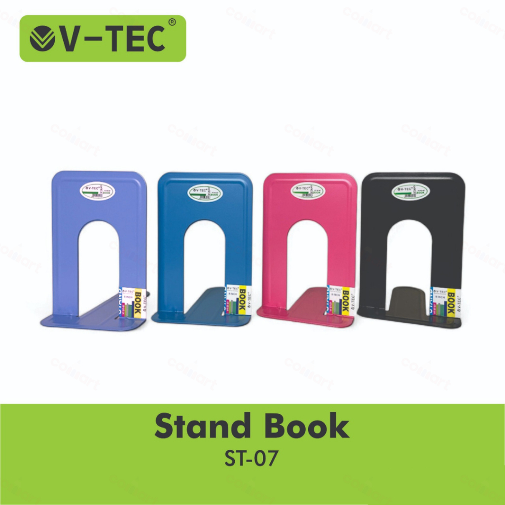1 PCS Book Stand Besi Pastel Penyangga Buku V-Tec 8" - Penyangga Buku V-Tec 6,5" - Stand Book ST-07 