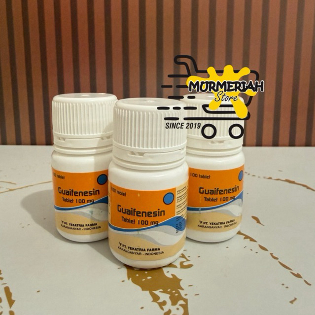 GUAIFENESIN 100 mg BOTOL 100 tablet GG-Obat Batuk