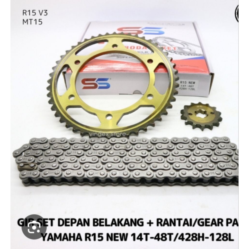 GEAR GIR PAKET RANTAI YAMAHA R15 NEW
