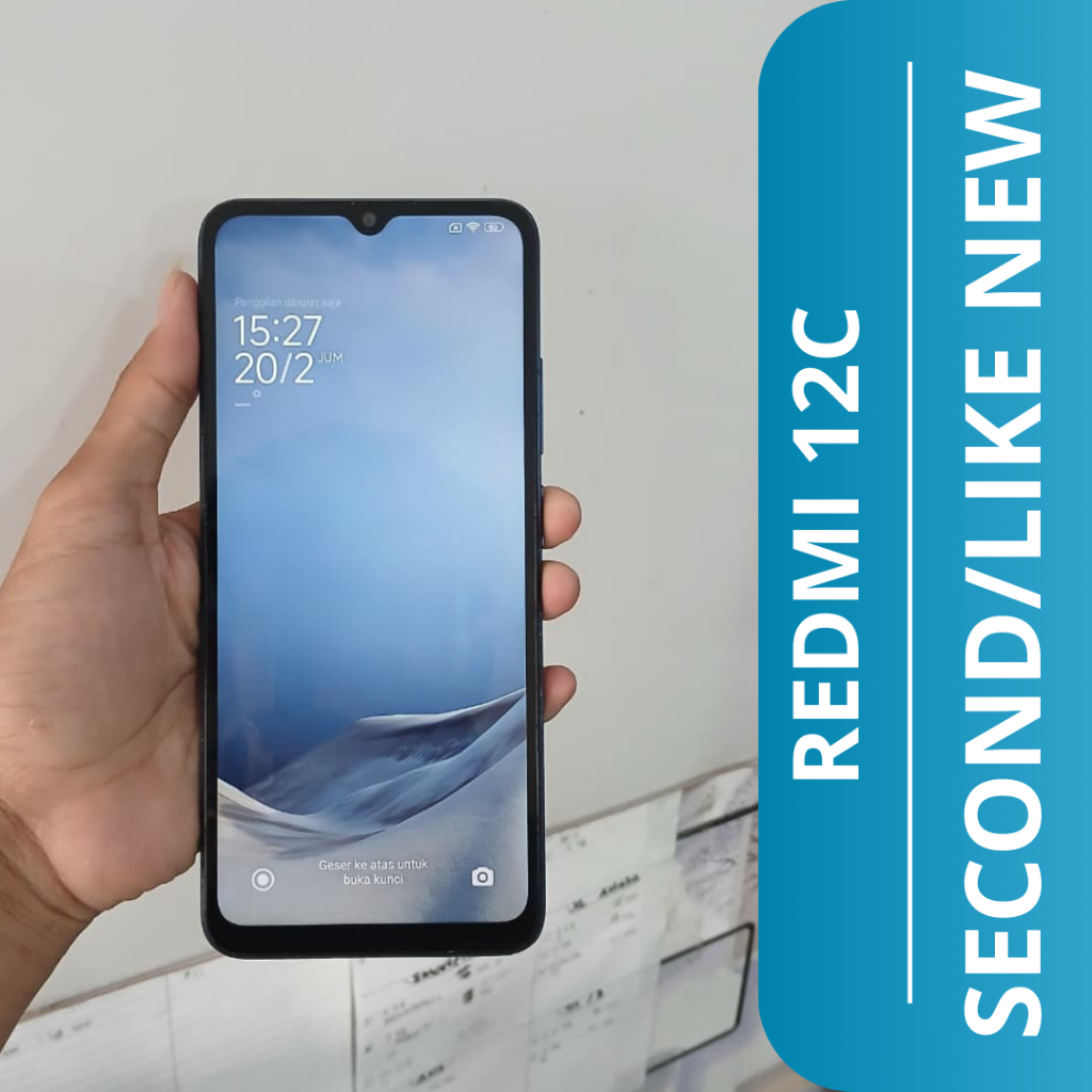 HP SECOND REDMI 12C 4+4/64GB / REDMI 12C HP SECOND / HP + CHARGER SAJA