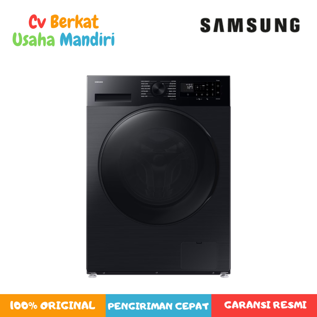 Samsung WD12DG5B15BBSE Mesin Cuci 12kg dryer 7 kg Laundry Front-load Washer+Dryer AI Ecobubble™
