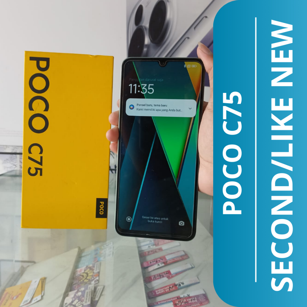 HP SECOND POCO C75 (6+6/128)/ POCO C75 HP SECOND/ LIKE NEW