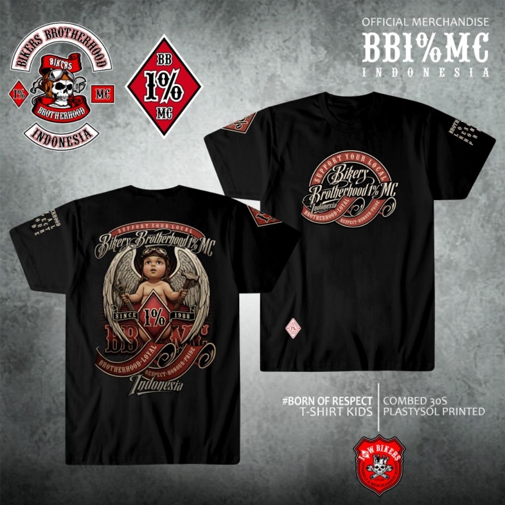 kaos anak  bikers brotherhood 1% MC (08)