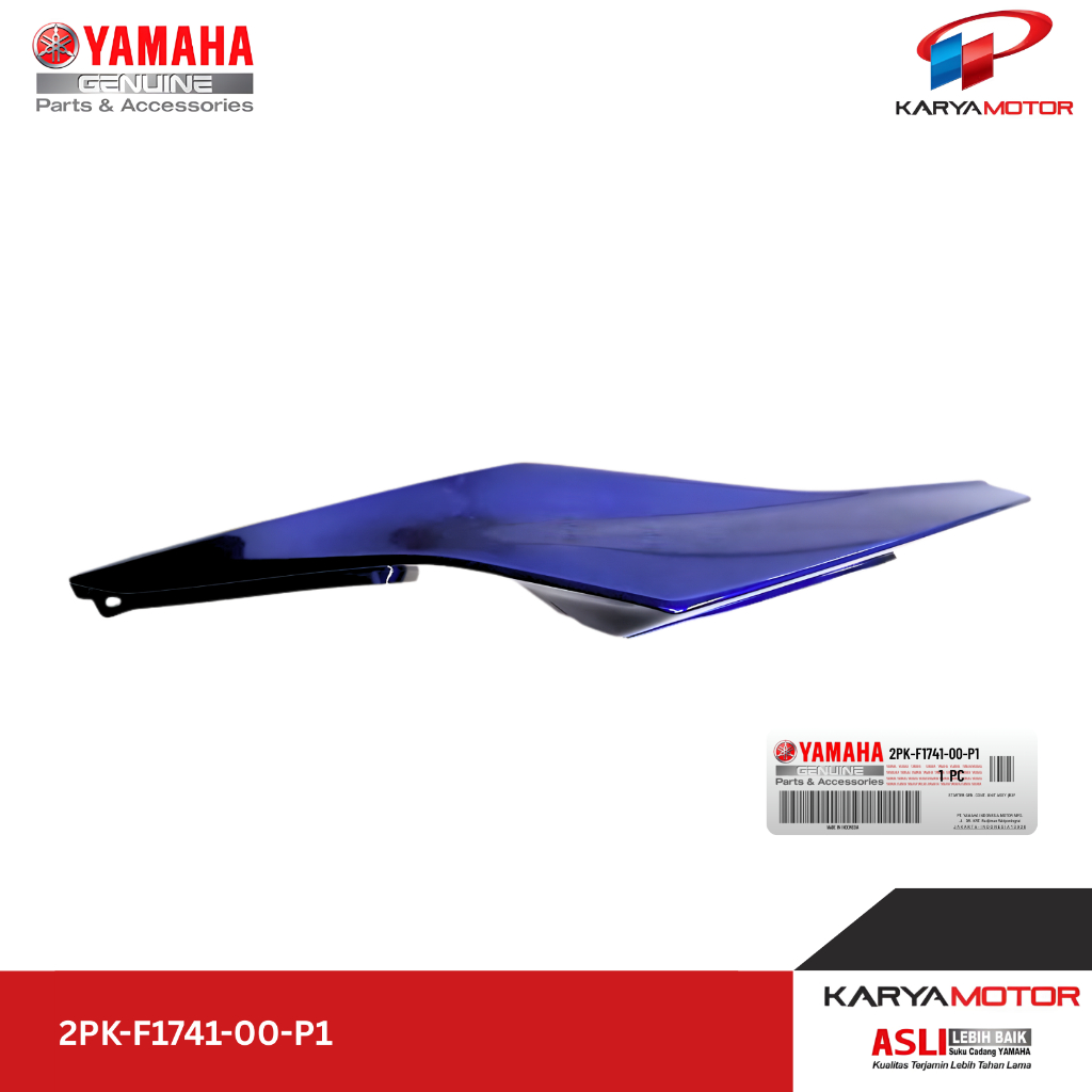 Cover Bodi Samping Kanan Biru COVER, SIDE 3 (DPBMC) 2PK1 Yamaha R15 V2 - 2PK-F1741-00-P1 Original YG