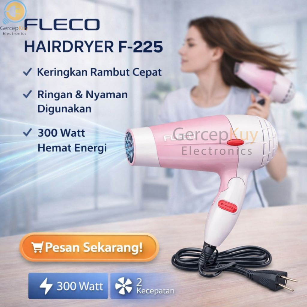 Fleco F-225 Pengering Rambut Mini