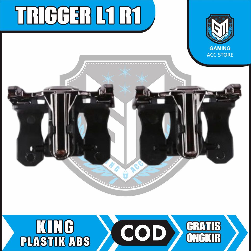 Trigger KING Plastik ABS - Fire Button Joystick Trigger L1 R1 Mobile Gaming Shooter For Game FPS