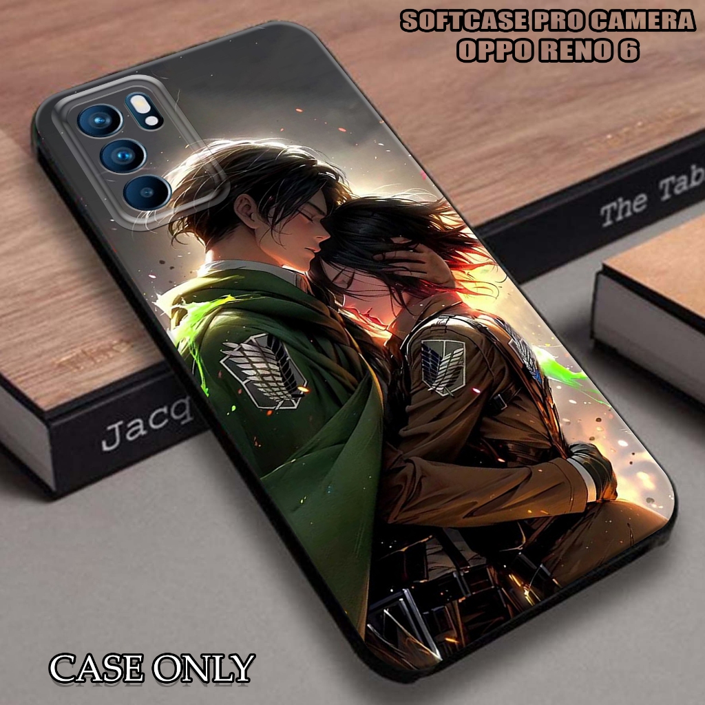 case oppo reno 6 - casing oppo reno 6 [ aot ] silikon oppo reno 6 - kesing hp - casing hp  - case hp