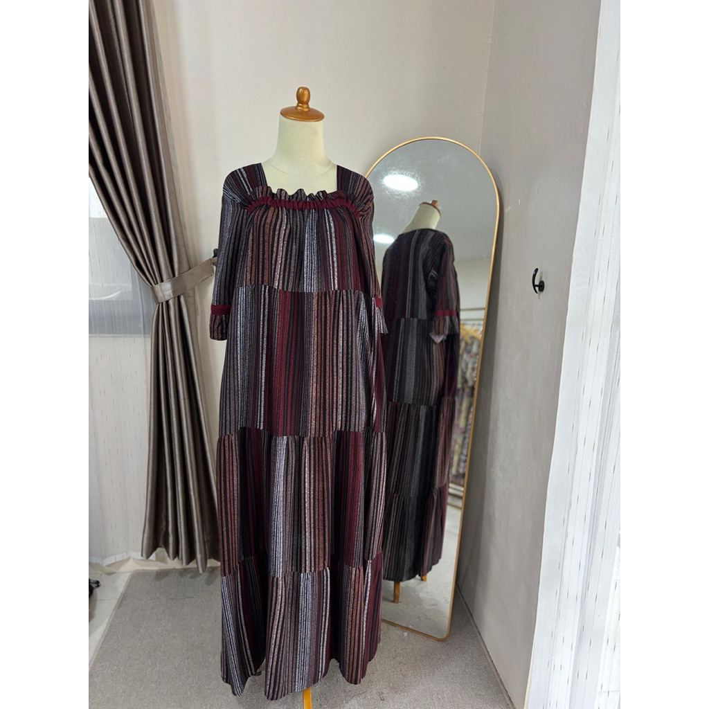 NESTUFF LONGDRES AYUMI LENGAN 7/8 GROSIR DASTER JEMBER