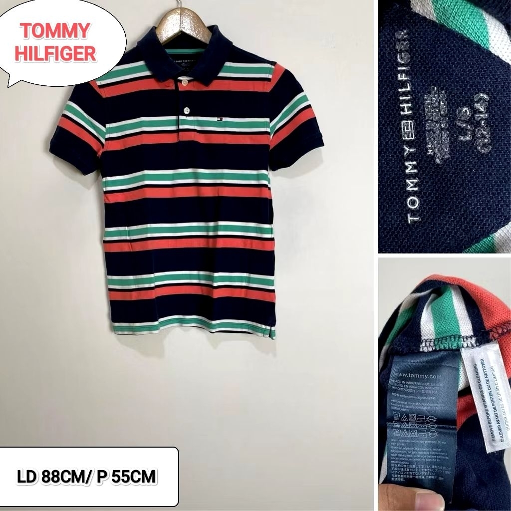 Kaos Lengan Pendek TOMMY HILFIGER Salur