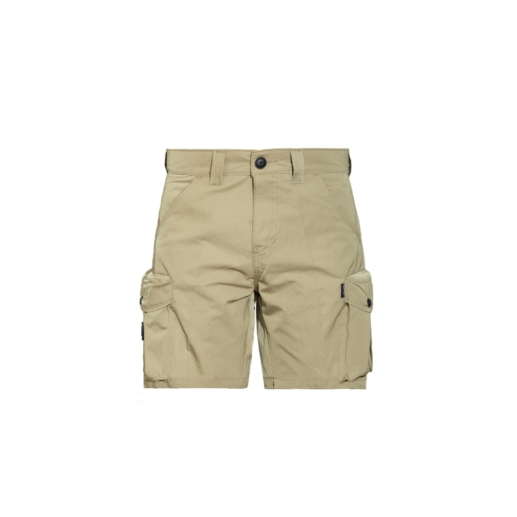 Prung Mataus Celana Cargo Pendek Warna Cream