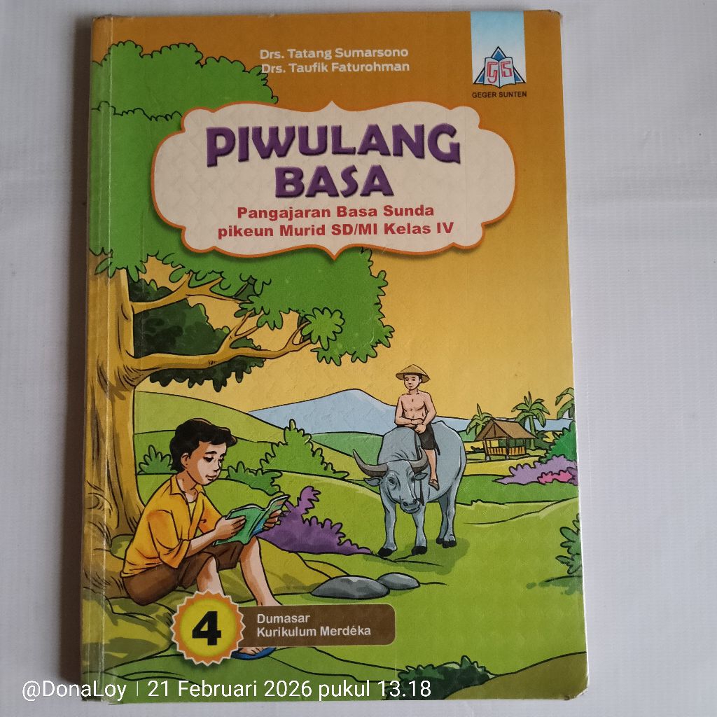 Buku Piwulang Basa Pangajaran Basa Sunda Untuk Kls. 4 K. Geger Sunten