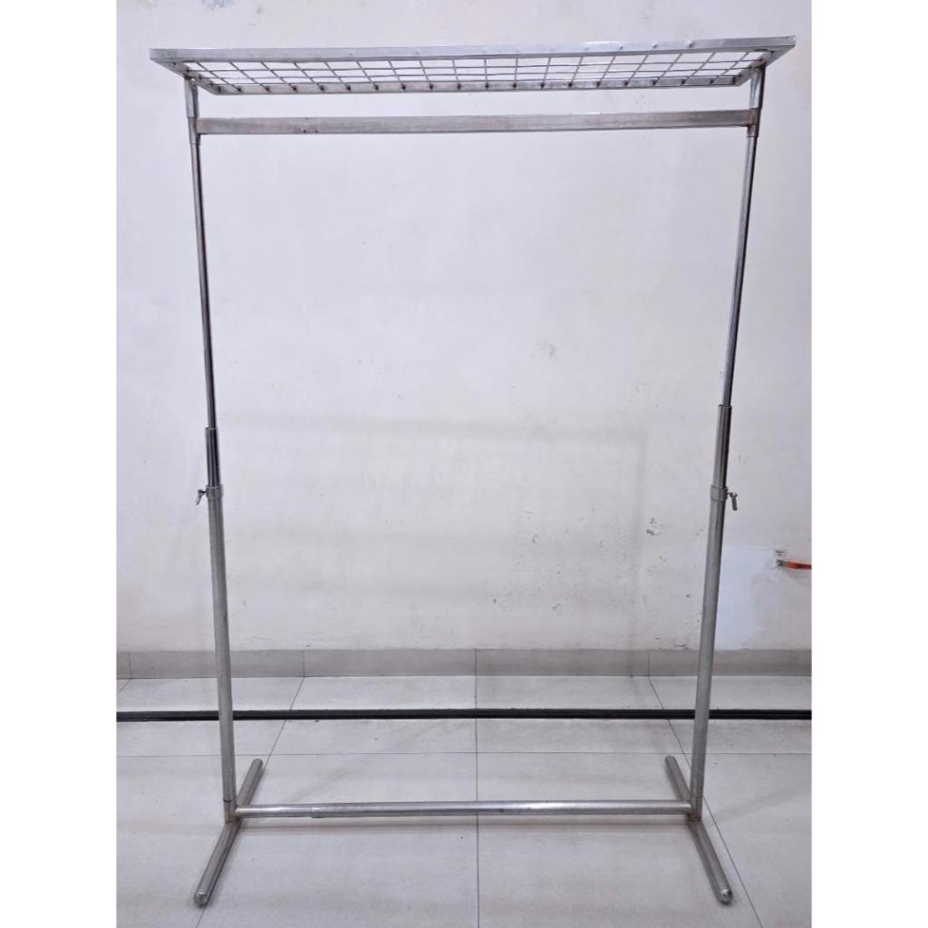 rak gantungan baju stainles stainless serbaguna warung rak jualan gawang bazar bazzar expo demo disp