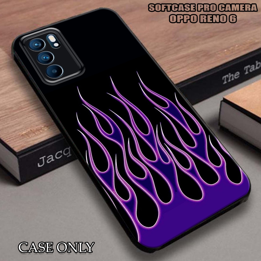 case oppo reno 6 - casing oppo reno 6 [ fire ] silikon oppo reno 6 - kesing hp - casing hp  - case h