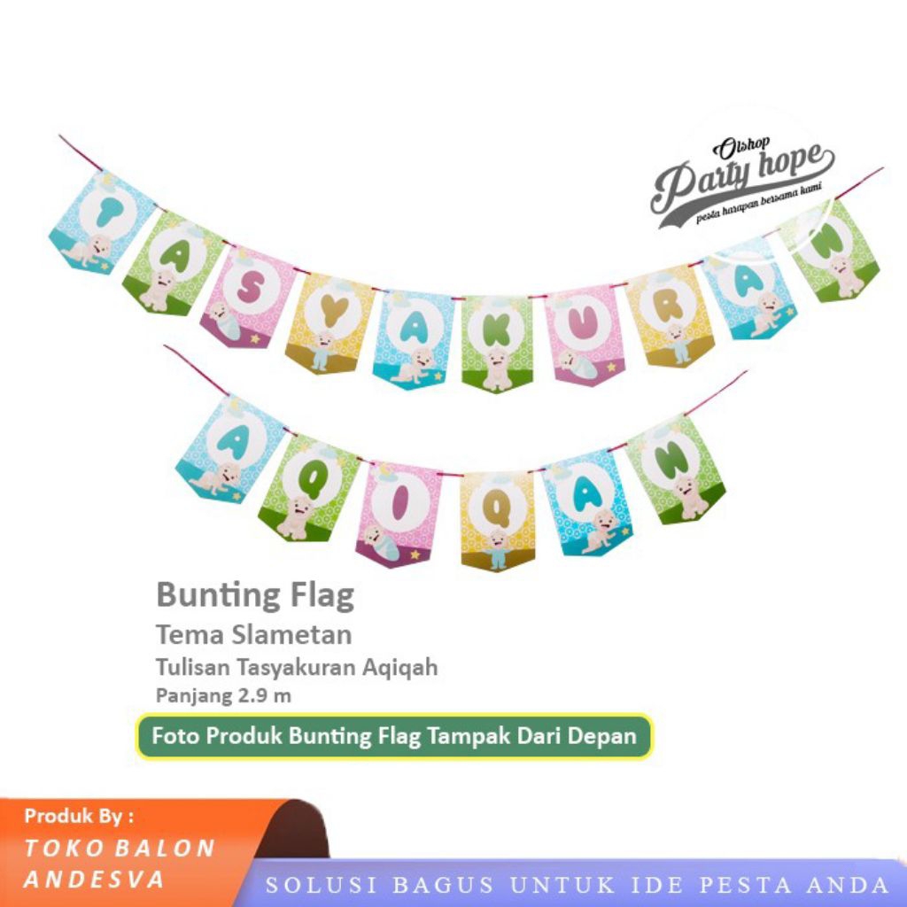 BANNER TASYAKURAN AQIQAH/BANNER DEKORASI AQIQAH/LENGKAP