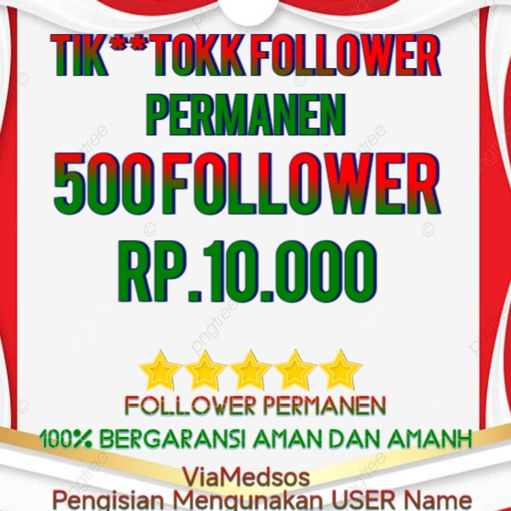 TEKTOK FOLLOWER AKUN ACTIVE PERMANEN