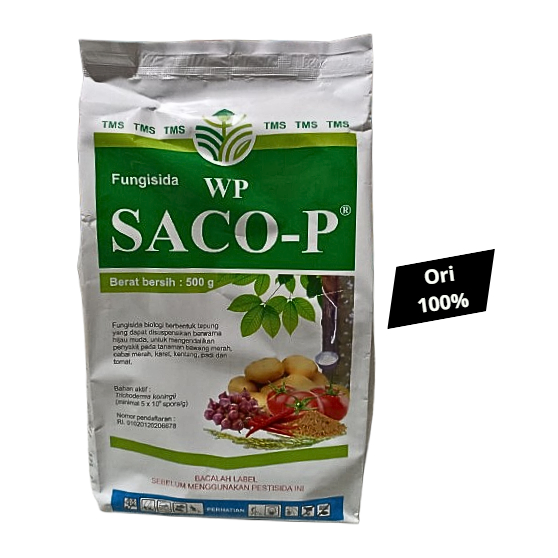 Saco p fungisida 500 gram Saco-p Trichoderma Koninii, Pengendali Penyakit Tanaman