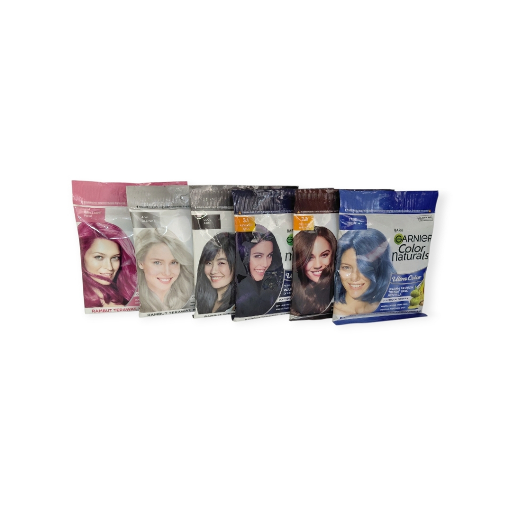Garnier Semir Rambut Ultra Color Sachet 30gr (Ash blonde golden brown)