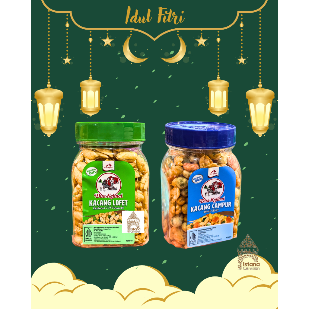 Kacang Dua Kelinci Mix Nut / Lofet TOPLES Lebaran Idul Fitri