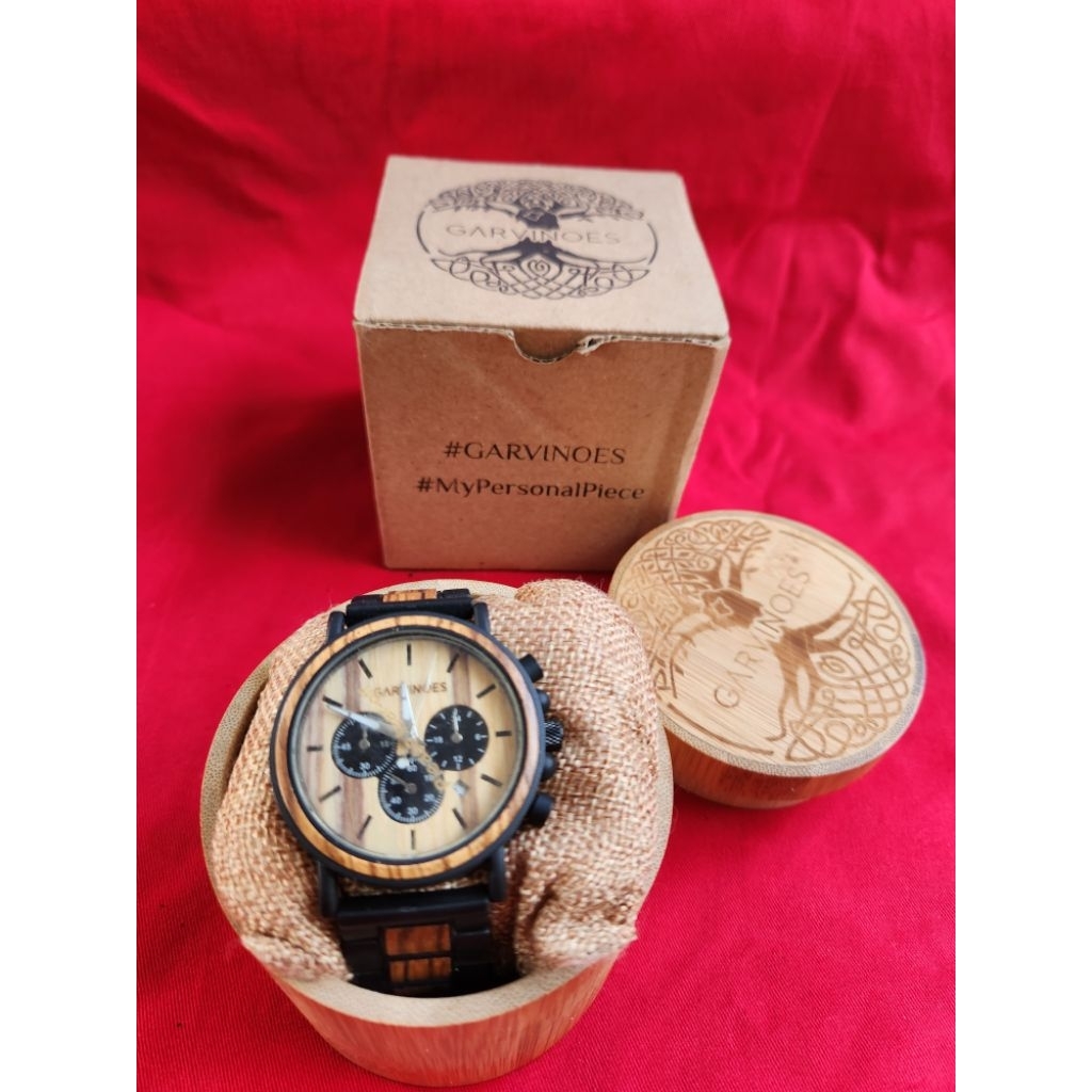 Jam Tangan Berbahan Kayu Garvinoes