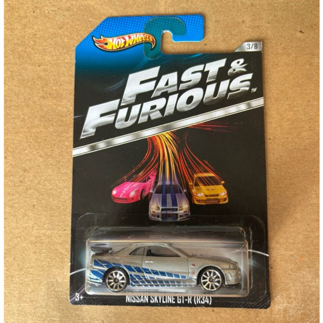 Hot Wheels Nissan Skyline R34 Wing Hitam Fast Furious 2012 Official Omm