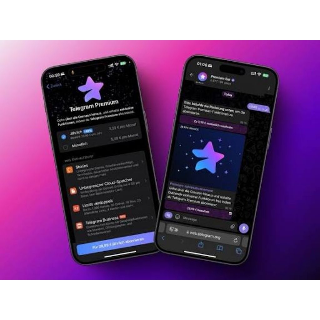 SOFTWARE PENAMBAH TELEGRAM PREMIUM, LIKE DAN HADIAH LAINNYA