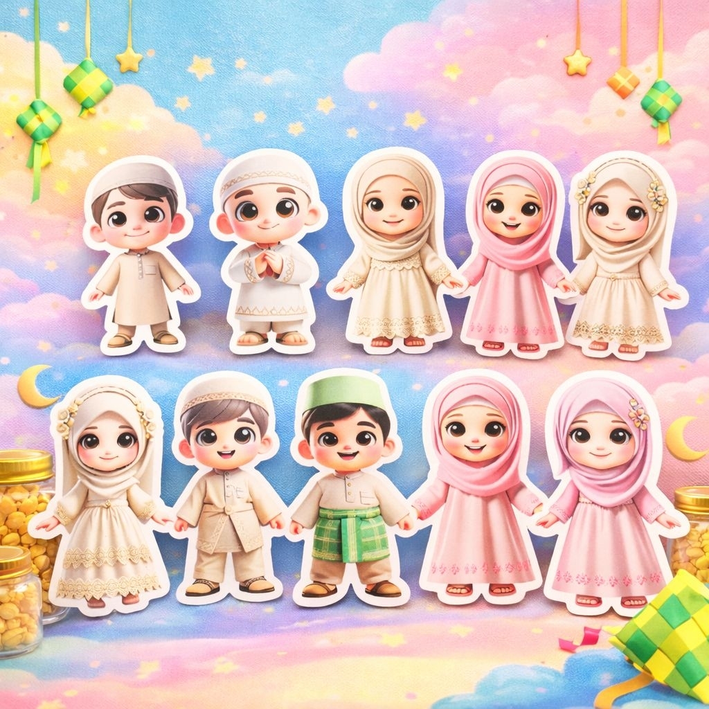 Amplop lebaran ( isi 10pcs ) amplop karakter / amplop idul fitri / amplop lebaran grosir / amplop th