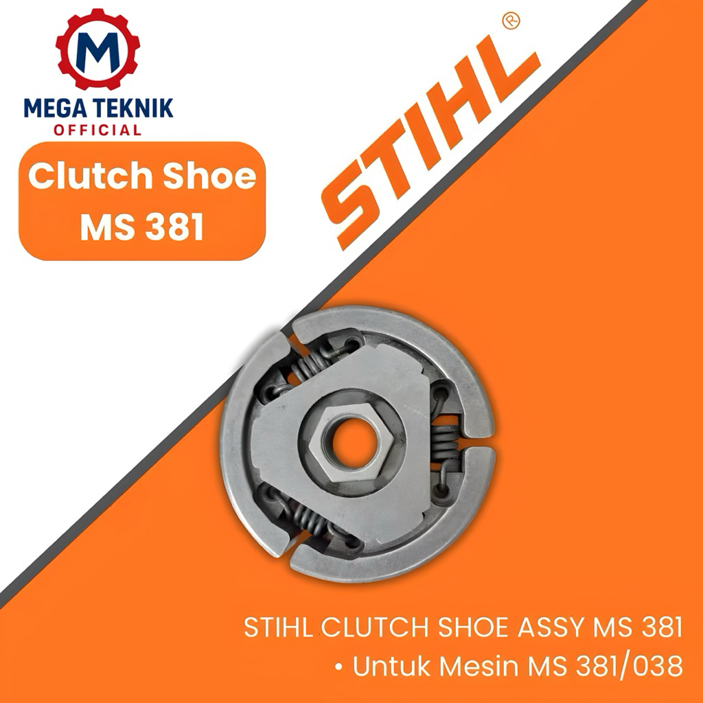 Clutch Shoe Assy Chainsaw Stihl MS 381 Kampas Rem Senso Sinso Stihl MS 381/038 Original