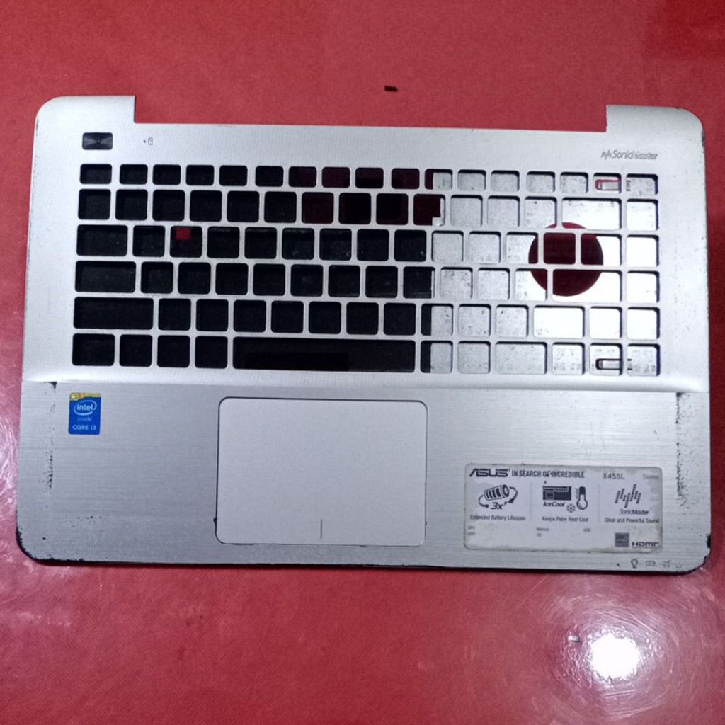 Palmrest Laptop Asus X455L A455L Silver