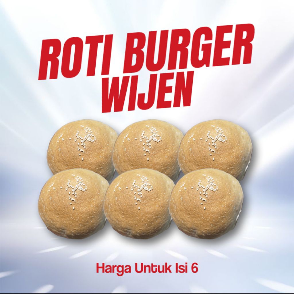 Roti Burger Wijen - Roti Tawar