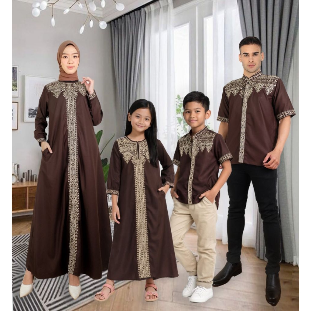 Set Couple Koko bordir premium Ayah dan anak//Setelan Couple Koko Bordir Premium Ayah Dan Anak//Sete