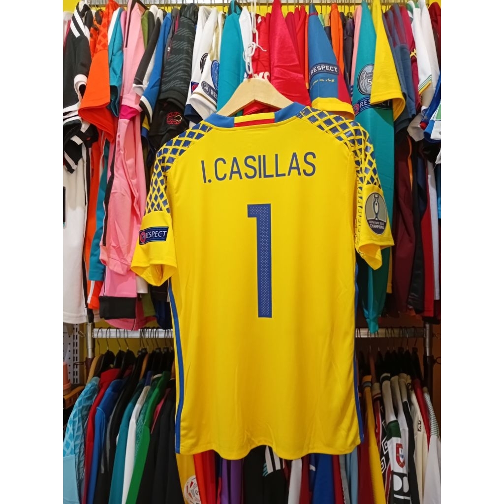Jersey Bola Retro GO Spain Spanyol GK 2016 I. CASILLAS 1