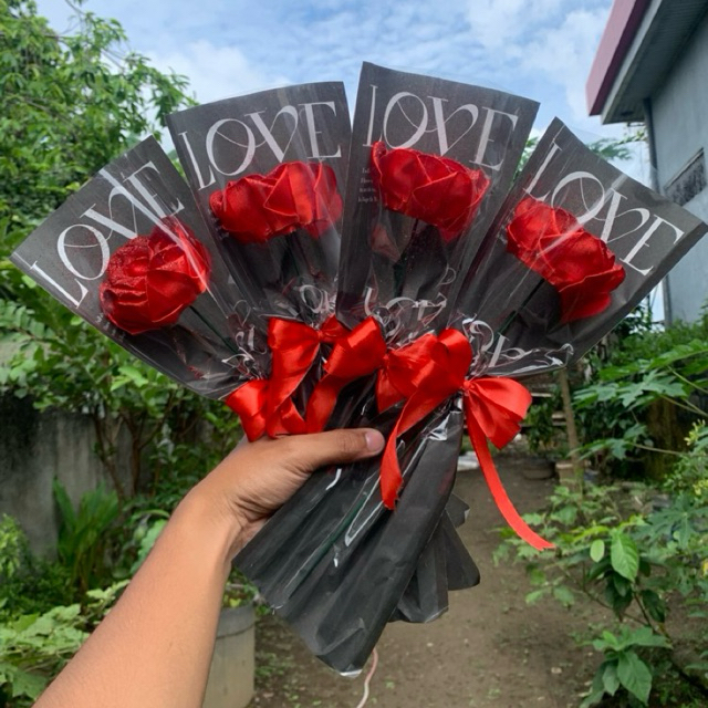 Bunga Mawar Satin 1 Tangkai  Bunga Tangkai