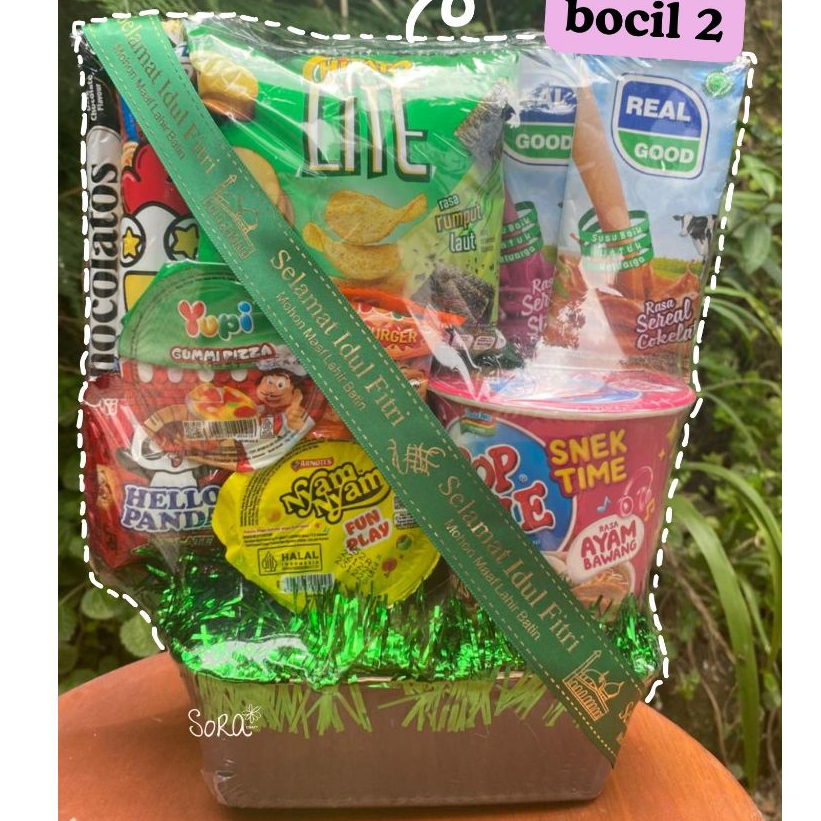 PAKET BOCIL 2 PARCEL IDUL FITRI LEBARAN / HAMPERS BOCIL SUPER MURAH BANDUNG / AMPAU LEBARAN / HADIAH