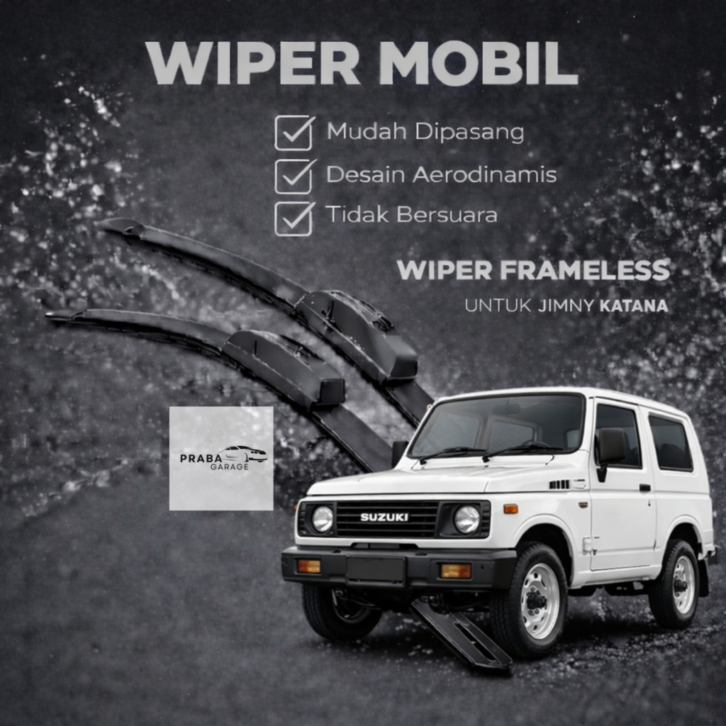 Wiper Frameless Jimny Katana Wiper Depan Jimny Katana 1 Set Sepasang