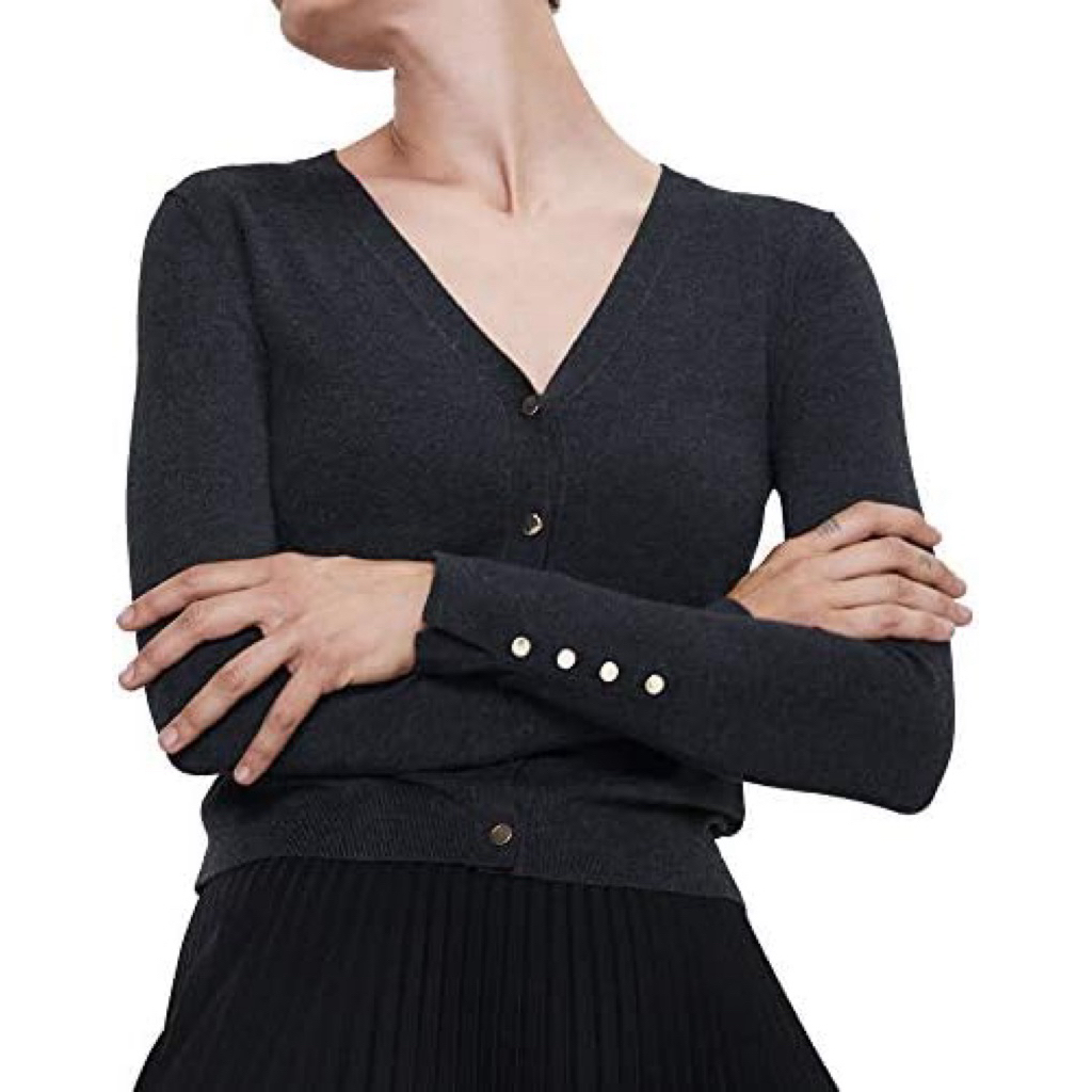 ZARA Knit V-Neck Button Cardigan