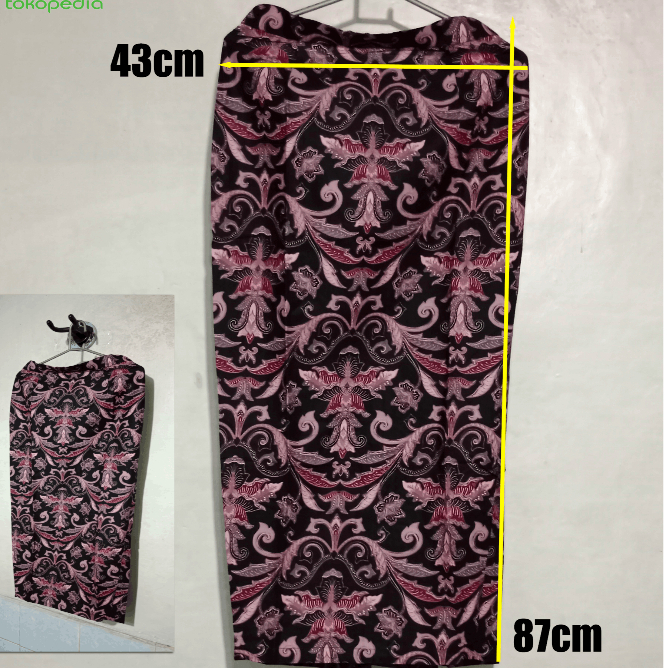 Preloved Rok Batik Span Kain Batik+Selendang