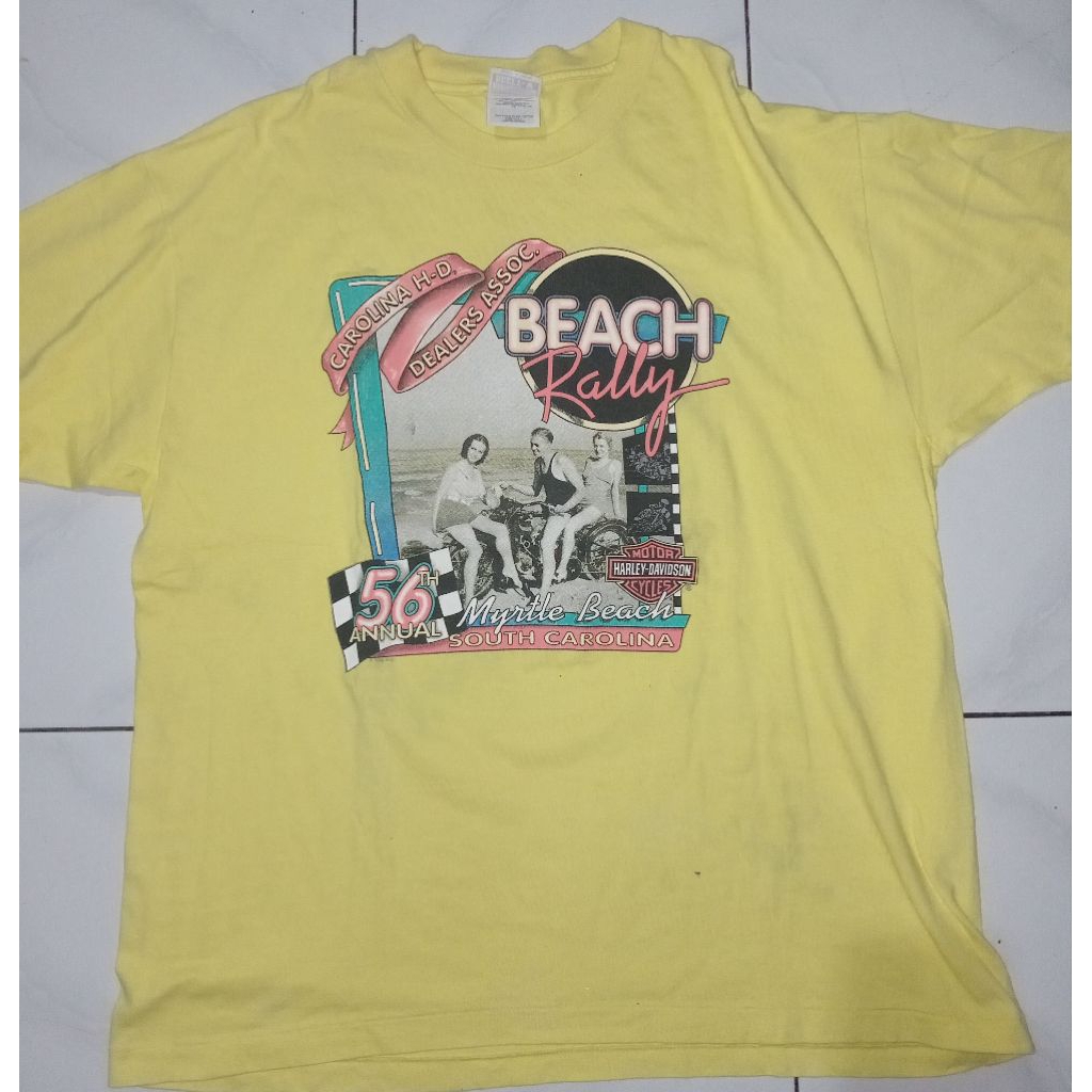 kaos harley davidson vintage cr 96 second original