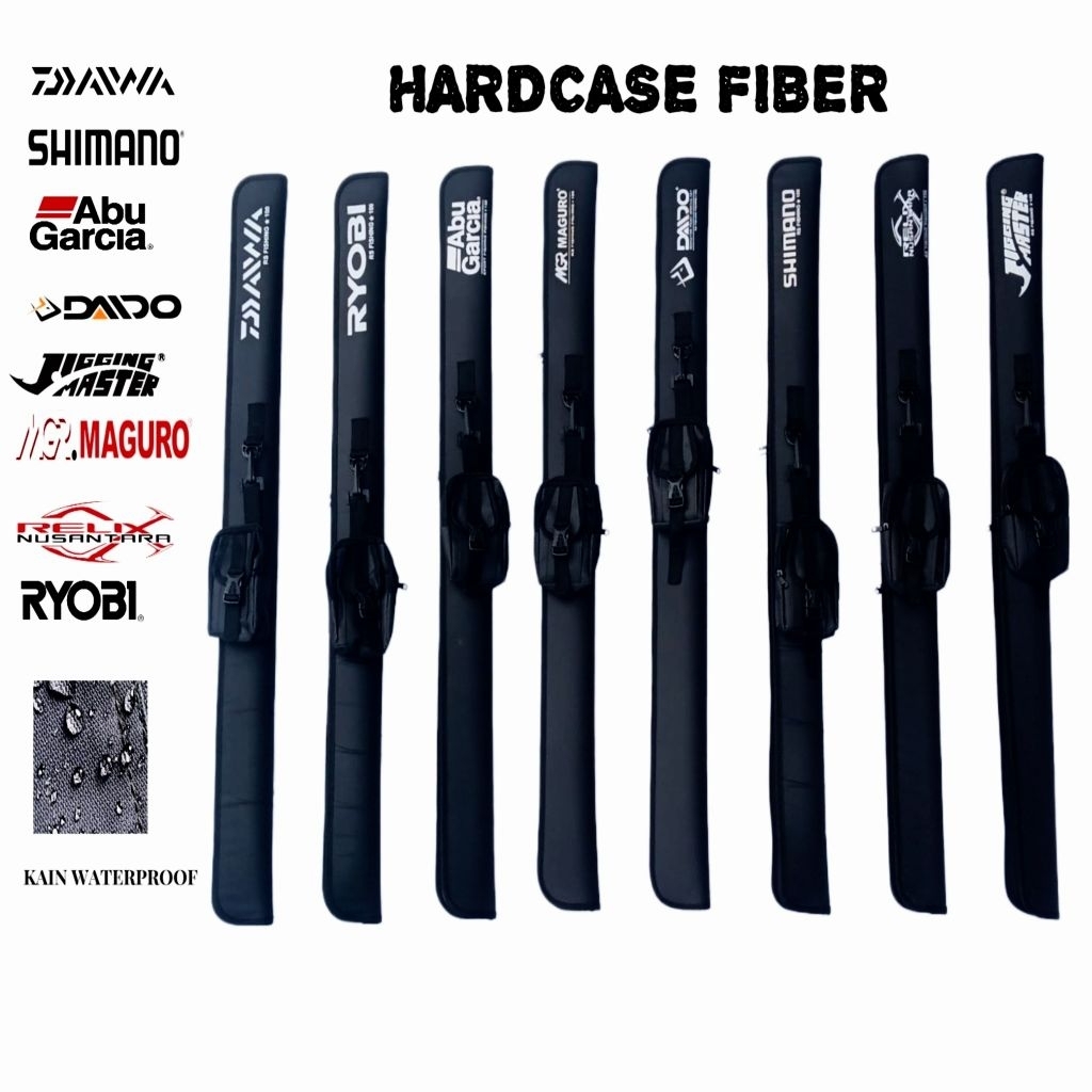Tas Joran Pancing Hardcase Fiber Ukuran 60cm 80cm 100cm 120cm